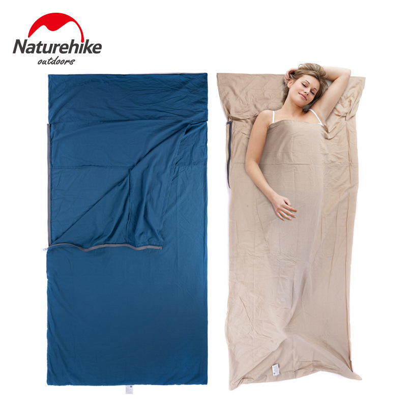 Naturehike mob cotton sleeping bag inner container adults outdoor travel ultra light portable hotel dirty sheets