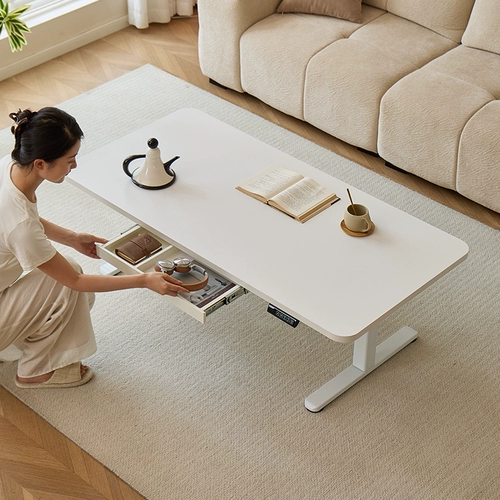 Электрический подъемный журнальный столик, многофункциональный мобильный, новый, для гостиной, офисного стола, чайный столик для маленькой квартиры, подъемный чайный столик