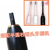 Suitable for short head semi-cylindrical electric toothbrush head to replace lance material toothbrush head soft bristles