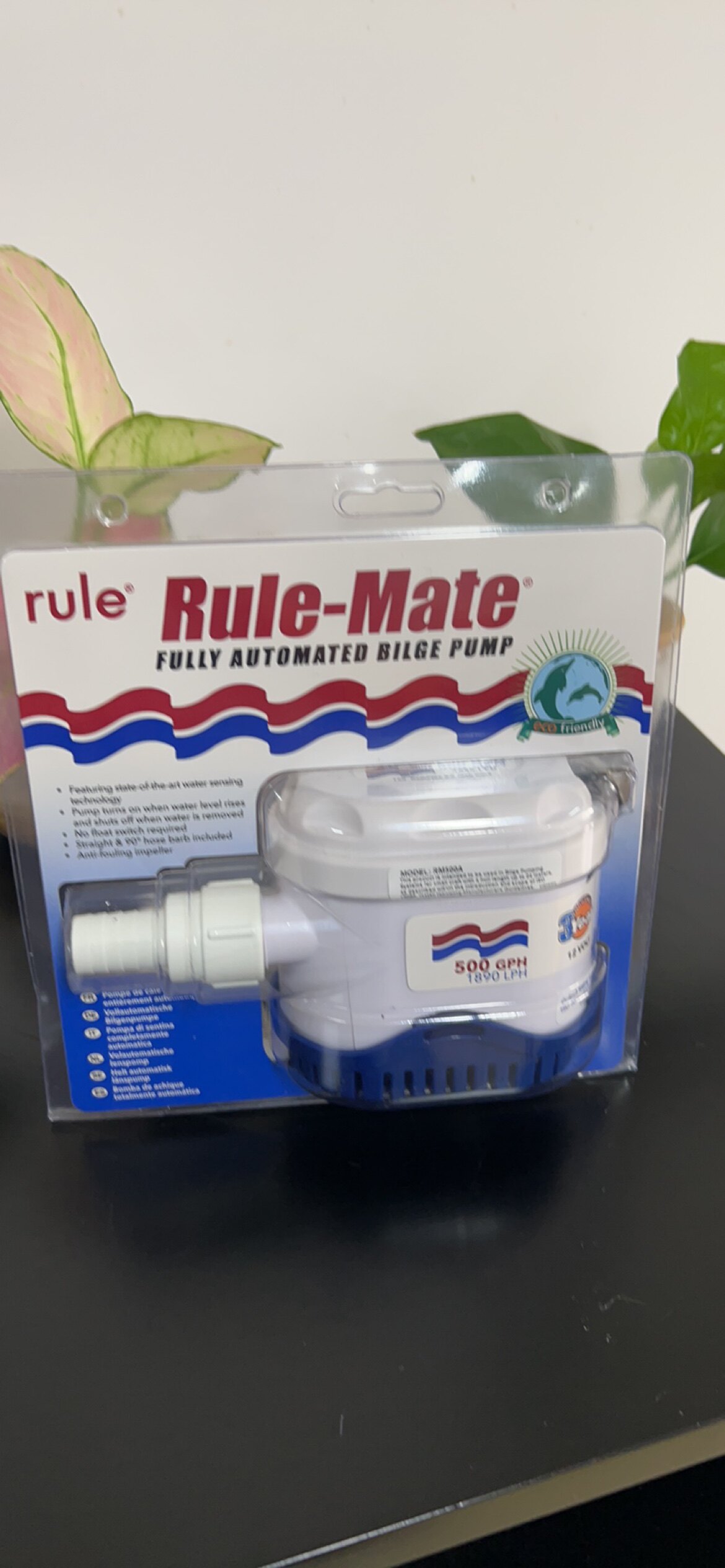 rule500GPH automatic pumping pump marine barrel pump