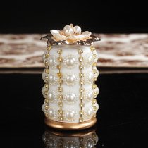 European toothpick box Household living room Creative toothpick jar Fashion light luxury toothpick bottle Personality Nordic ins toothpick tube