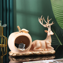 Light luxury key storage ornaments Creative simple living room entrance door shoe cabinet Orange deer storage box decoration