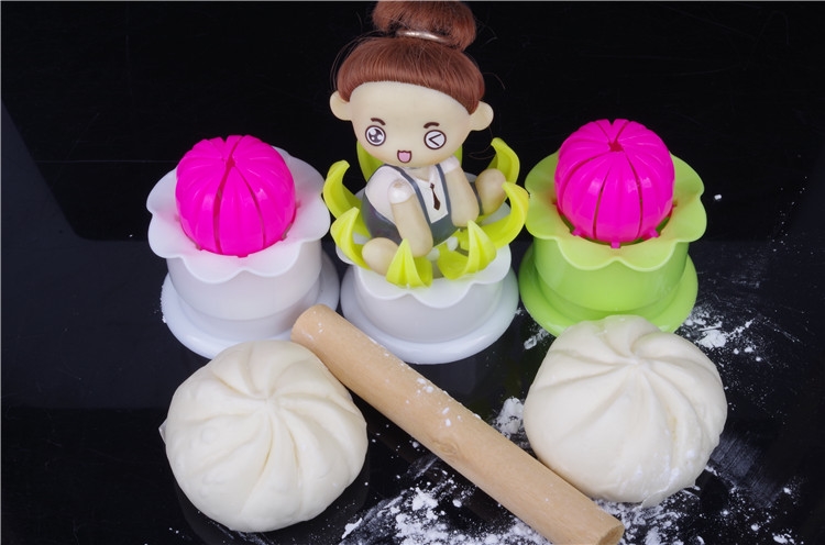 Đổ túi súp bánh hấp lớn khuôn bánh bao khoai môn bằng tay hấp bánh mì làm bánh bao nhân tạo - Tự làm khuôn nướng khuôn bánh