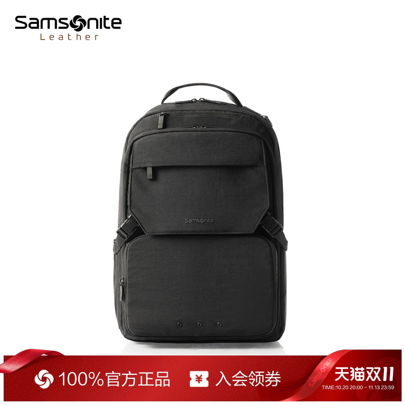 "High-End Gift" Samsonite Men's Backpack, Business Computer Bag, School Bag, Large-Capacity Travel Backpack Nx5