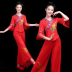 2020 Quảng trường Vũ Costume New Set Summer Khiêu vũ trang phục quần Trung niên Trung Sleeve Khiêu vũ Trang phục Nữ dành cho người lớn 