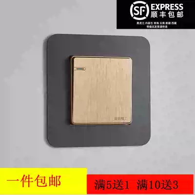 Light luxury wind switch sticker protective cover living room non-stick waterproof household modern switch socket simple sticker socket decoration