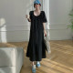 大码女装2025夏季胖mm法式气质长裙显瘦200斤遮肚子显瘦连衣裙潮