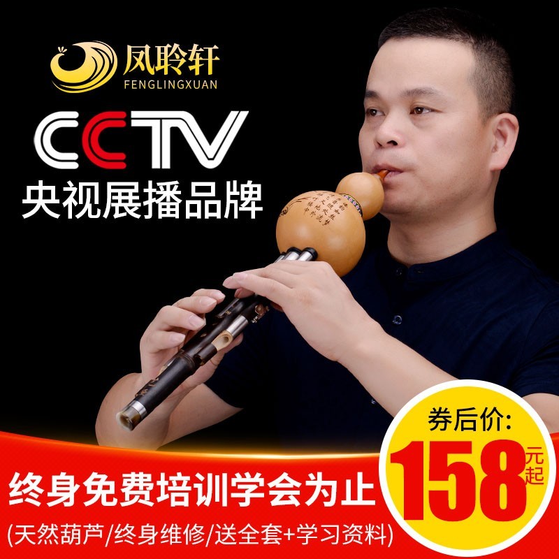 Yunnan purple bamboo gourd silk c tone down b key primary school students adult children beginner professional playing instrument G F D