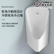 Triangular wall-mounted urinal induction urinal home corner urinal small apartment ceramic mens urinal