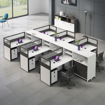 Staff desk and chair combination Staff desk Simple modern 2 4 6-person screen deck Financial desk