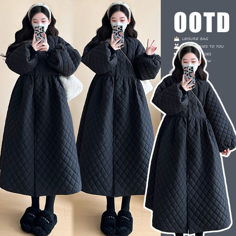 Maternity Winter Clothing 2024 New Fashion Set for Pregnant Women, Stylish and Elegant Outfit, Slim-Fit Long Cotton Coat for Autumn and Winter Maternity Winter Clothing 2024 New Fashion Set for Pregnant Women, Stylish and Elegant Outfit, Slim-Fit Long Cotton Coat for Autumn and Winter