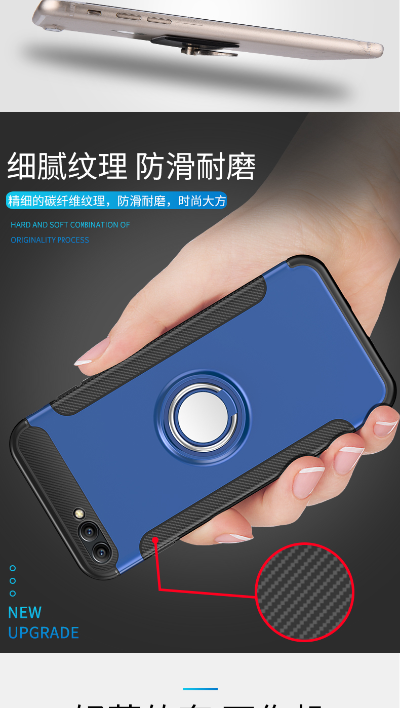 Huawei vinh quang 10 điện thoại di động vỏ vinh quang v10 bảo vệ bao gồm tất cả bao gồm silicon mềm vỏ vinh quang mười chống rơi COL-AL10 cá tính sáng tạo BKL mẫu nam và nữ AL20 vỏ thủy tinh cặp đôi với nhẫn - Nhẫn nhẫn kim tiền pnj