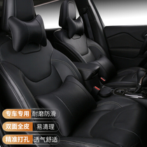 Car headrest neck pillow Four Seasons cartoon cute pillow waist small car interior pair