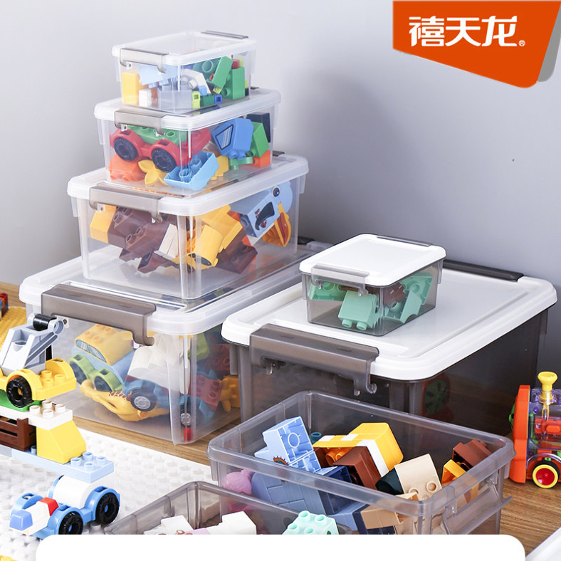 Xiangtai Long Clean Box Plastic Transparent Cover Size Savings Storage Case Case Food Toy Case