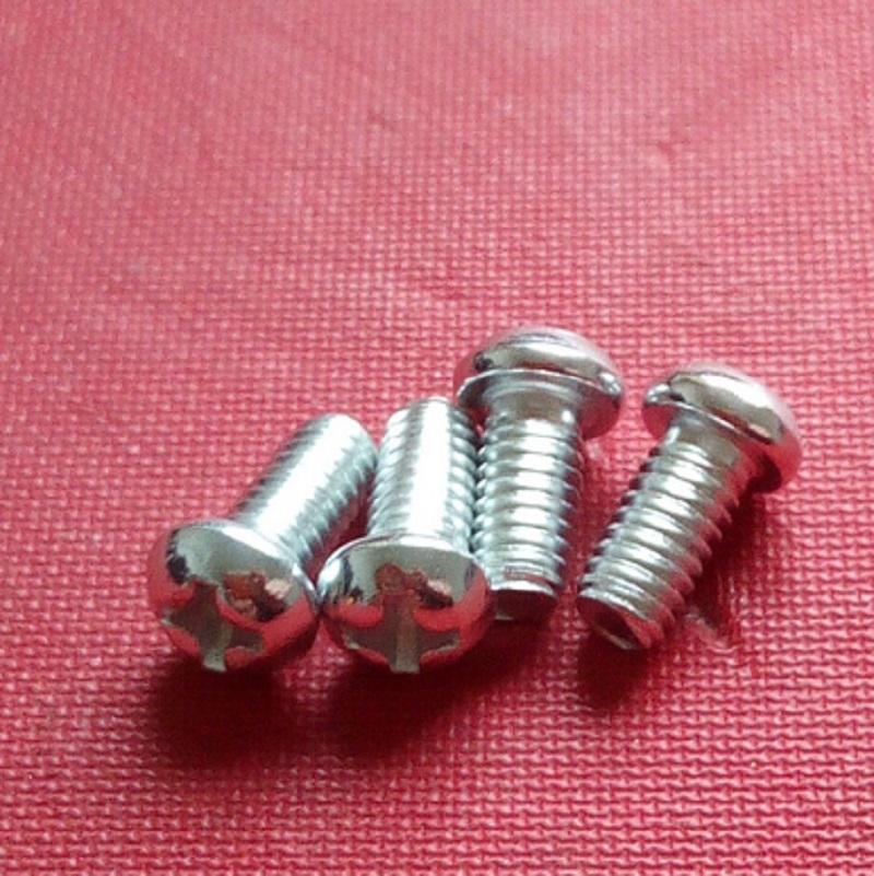 Galvanized GB818 cross round head screw round machine screw iron pan head bolt factory direct sales M4M5M6 standard parts