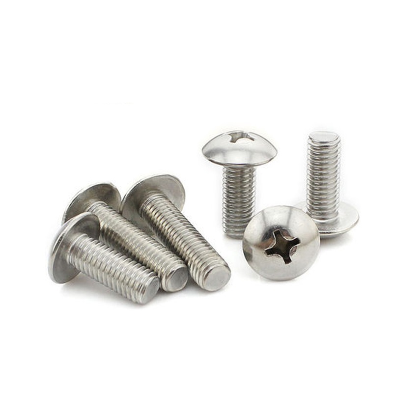 304 stainless steel big flat head screw big flat head machine nail cross big flat head M6*10-16-50