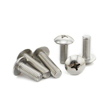 304 stainless steel large flat head screw big flat head machine nail cross large flat head M6 * 10-16-50