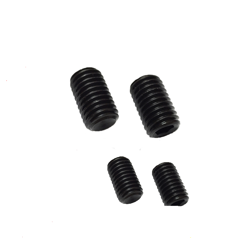 Inner hexagonal concave end tight set 12 9 high-strength screw headless screw machine rice top wire black bolt M8