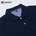 Bolton boton mùa hè nam ngắn tay áo polo cotton màu rắn cỡ lớn ve áo T-shirt kinh doanh bình thường thoáng khí áo thun polo Polo