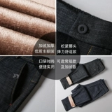 Демисезонные джинсы, флисовые удерживающие тепло штаны, оверсайз, в корейском стиле