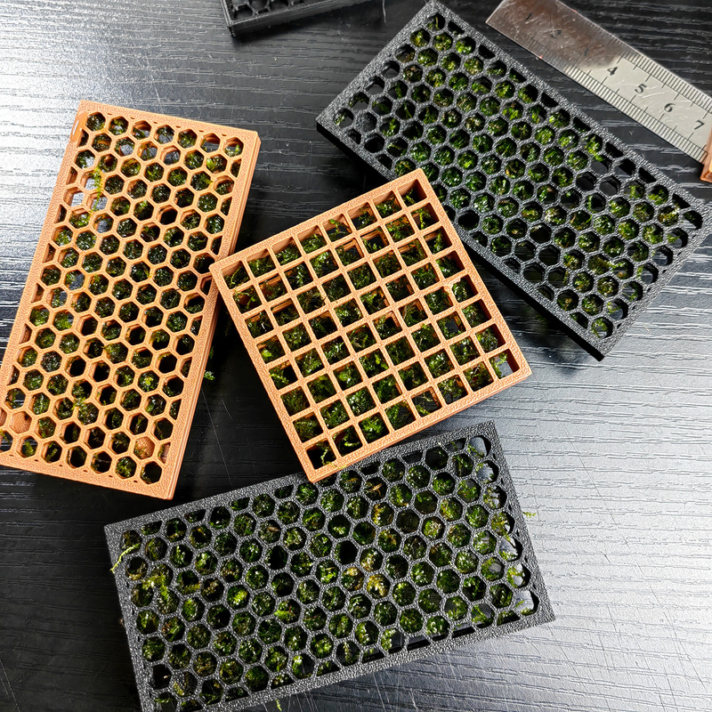 Moss Aquatic Plant Bed, Moss Planting Tool, Aquatic Plant Planting Board, Fish and Shrimp Shelter, 3D Printed Snap-On Aquatic Plant Bed