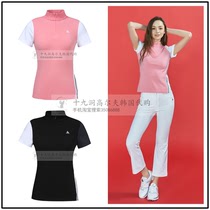 2020 Spring Summer New Korea Rooster golf Ladies Mixed Zipper Short Sleeve golf Sport T-shirt