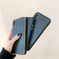Contrast matte shell 8plus Apple x mobile phone shell XS Max XR iPhoneX 7p 6 6p female iphone11Pro personality couple creative day