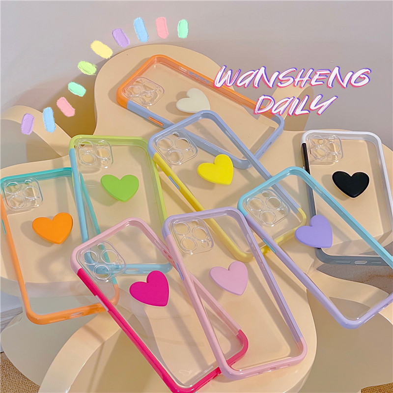 Play win small crowns brief bump color border small loving iphone13promax Apple 12 mobile phone protective shell 11 new 13pro female xr transparent xs advanced sensuel silicone gel