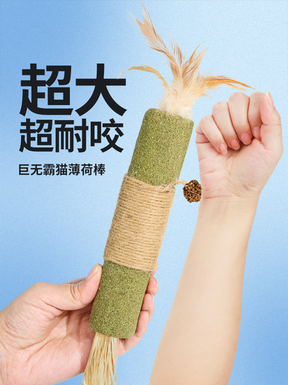 超大猫薄荷猫玩具自嗨解闷耐咬木天蓼猫薄荷球逗猫棒猫咪磨牙棒