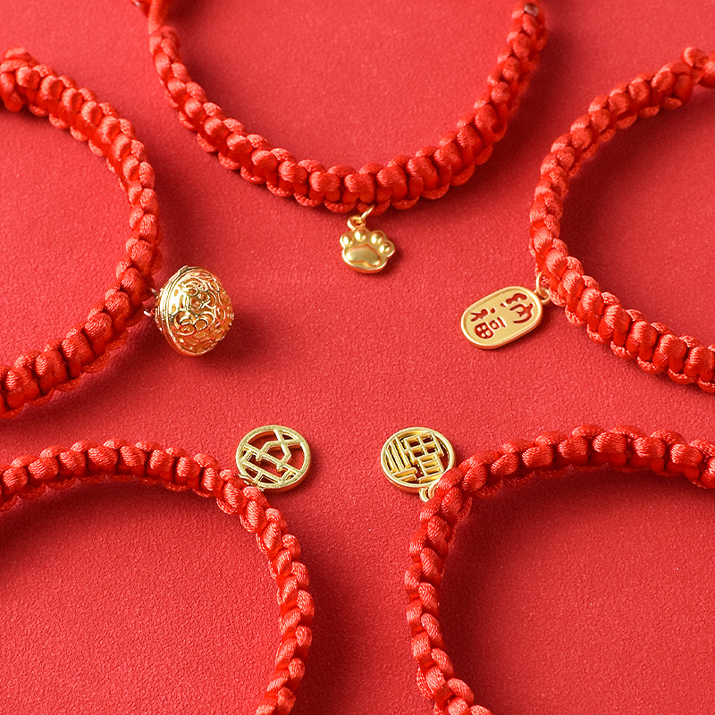 Cat Item Circle New Year Neck Decorative Tiger Year Necklace Pet Poodle Neck Woven Accessories Neck Ring Bell Ornament