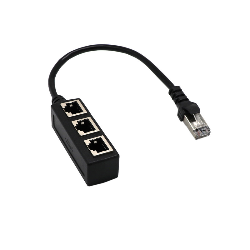 Rj45 Extension Cable, One-To-Three Network Cable, Adapter Cable, Connection Cable, One Male to Three Female Cat7 Network Cable Rj45 Extension Cable, One-To-Three Network Cable, Adapter Cable, Connection Cable, One Male to Three Female Cat7 Network Cable