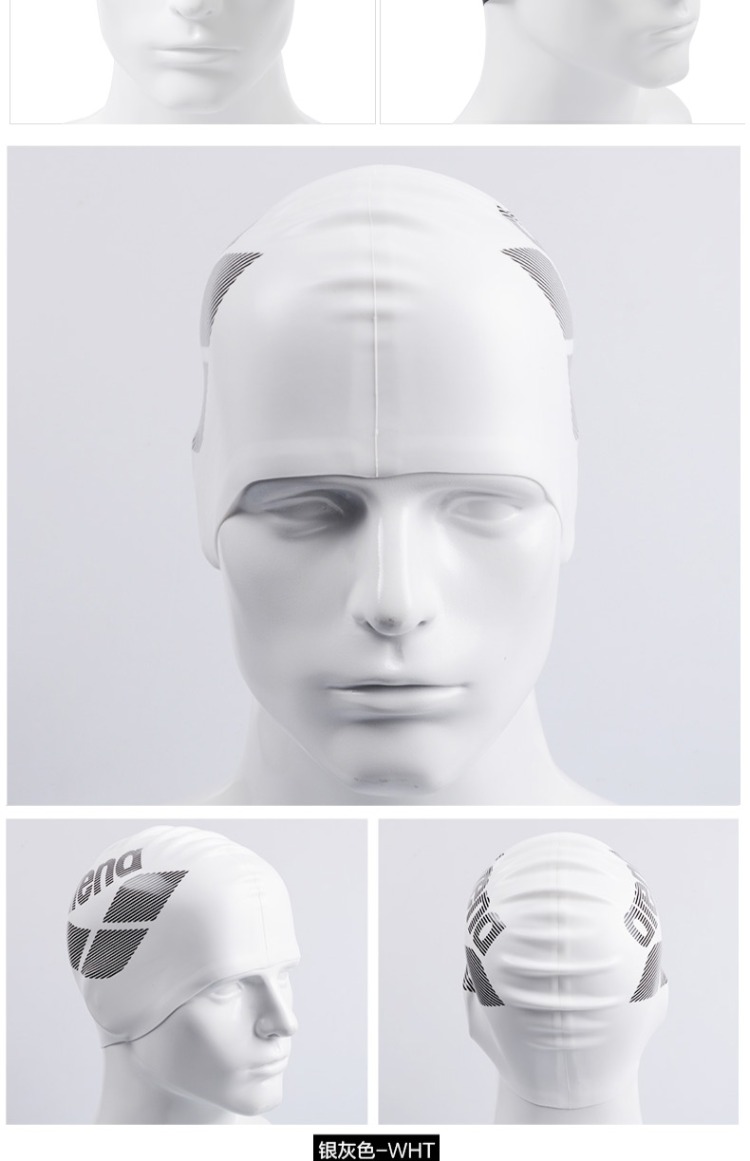 Arena mũ nam và nữ in thời trang Earmuffs silicone bơi mũ dài tóc không thấm nước chống trượt màu rắn nhập khẩu mũ bơi adidas	