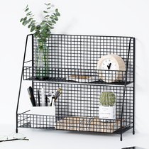Table rack Snack storage box desktop artifact table table table cosmetics wrought iron multi-layer shelf