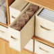 Foldable narrow and long wardrobe storage box inside drawer-style fabric storage box deepening clothes sorting tool