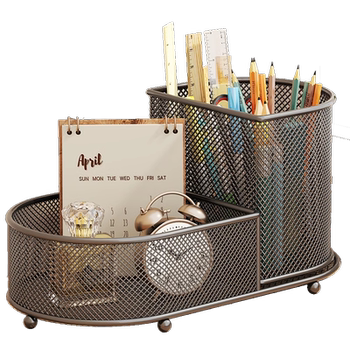 Office desk shelf surface storage box workspace
