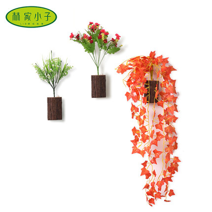 创意壁饰墙饰仿真植物 室内墙上壁挂装饰 欧式