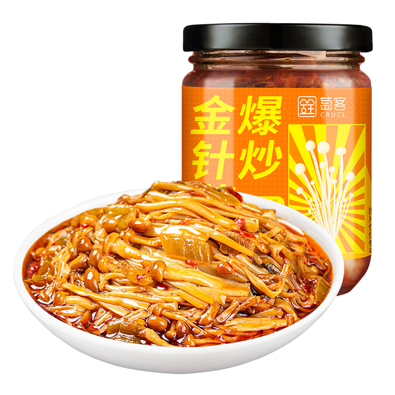 【拍2件】萄客爆炒金针菇下饭菜
