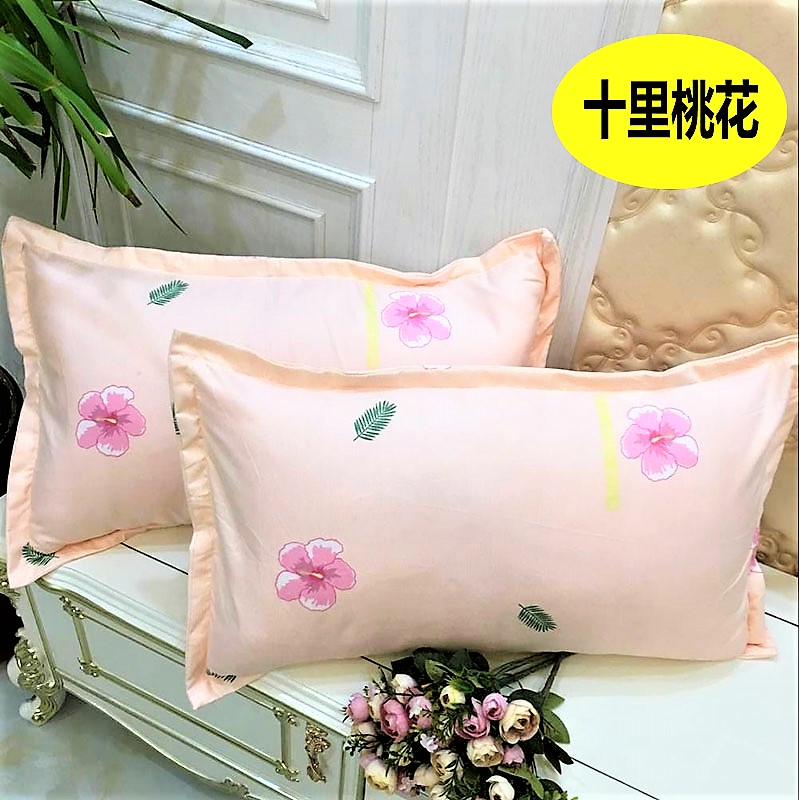 Vỏ gối lá xanh gối đơn gối người lớn cặp bông lớn 100% cotton Hàn Quốc gối trúc