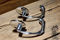 CB190 retro motorcycle modified black electroplated Rearview Mirror Mirror Mirror Mirror large field of view Universal