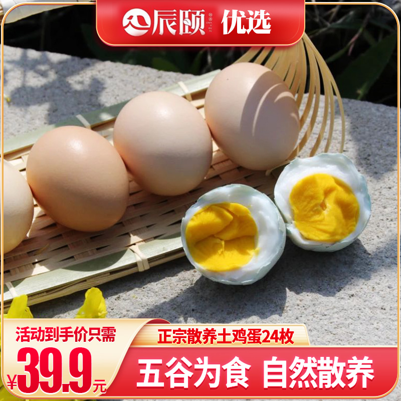 Chen Yi story authentic soil eggs 24 free-range stupid eggs fresh farm self-raised natural authentic Shunfeng