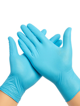 Disposable blue nitrile gloves waterproof ladies dishwashing brush bowl kitchen household cleaning thin rubber housework gloves