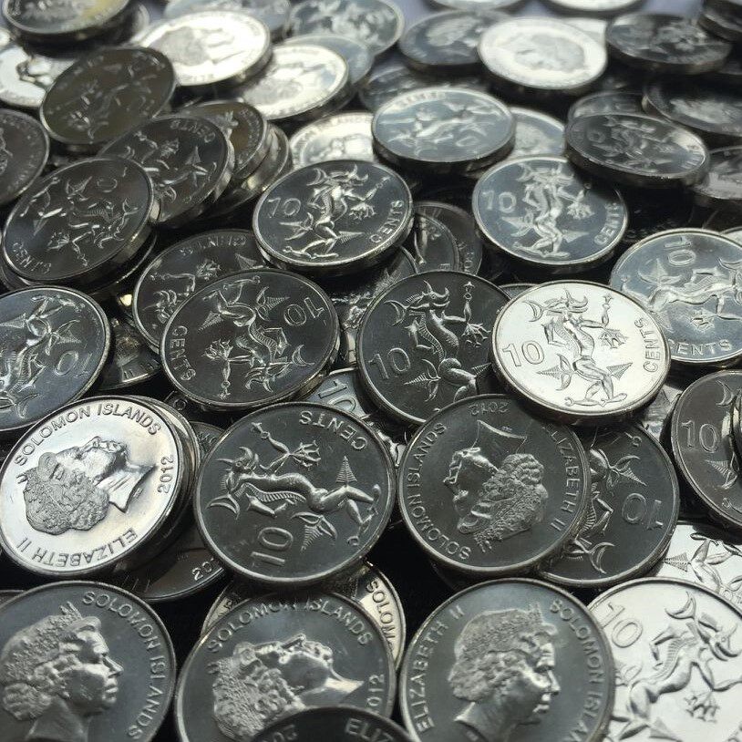 Solomon Islands coin 10 cents 2012 km235 animal Oceania 1 foreign coin