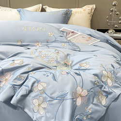 Accessible Luxury 180 Count pure cotton Four-Piece Set of High-End Long-Staple Cotton Quilt Cover Bed Sheets Home Textile Bed Sheetss and Bedding4