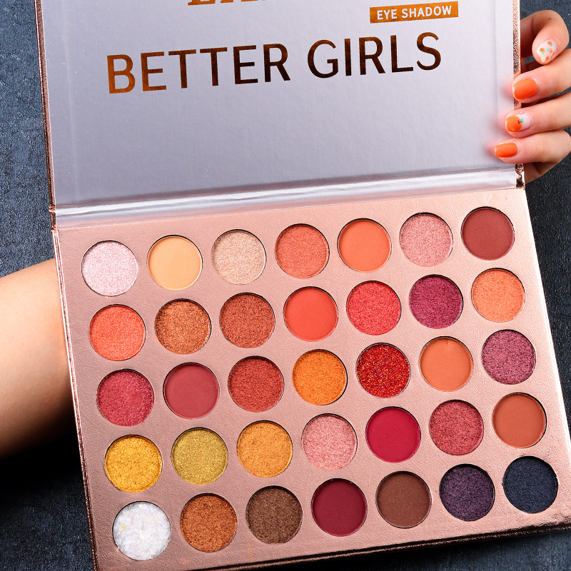 Eye shadow tray ins super fire flash powder pearlescent waterproof German niche matte unicorn mashed potato eye shadow net red