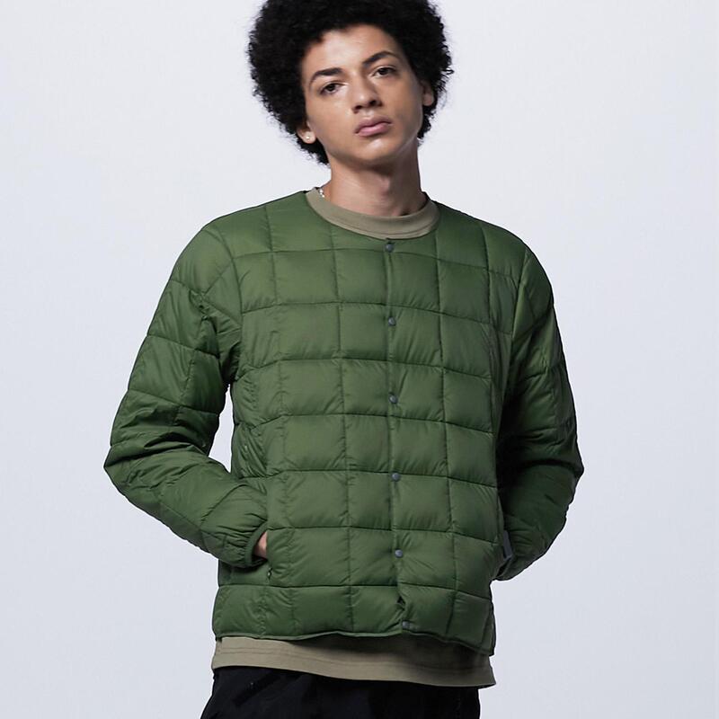 Taion 25Aw Multi-Color Basic Button down Puffer Checkered Jacket Functional Warm Coat