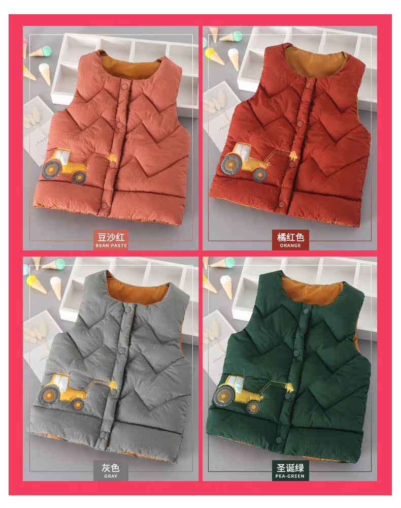 2019 vest trẻ sơ sinh mùa xuân và mùa thu mặc bé trai vest mỏng phần vest nữ vai vest bé bên ngoài mặc đại dương - Áo ghi lê quần áo trẻ sơ sinh