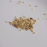 Позолоченная леска, стальная проволка, 14 карат, золотой цвет, 1.5mm, фиксаторы в комплекте, DIY