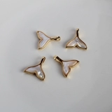 Позолоченная белая подвеска, ожерелье, 14 карат, золотой цвет, DIY