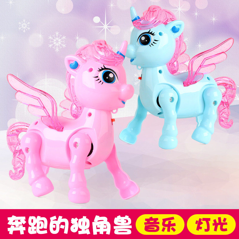 Electric pulling rope small pig shake and creativity will walk and will run the music pig male and female children with children's toys