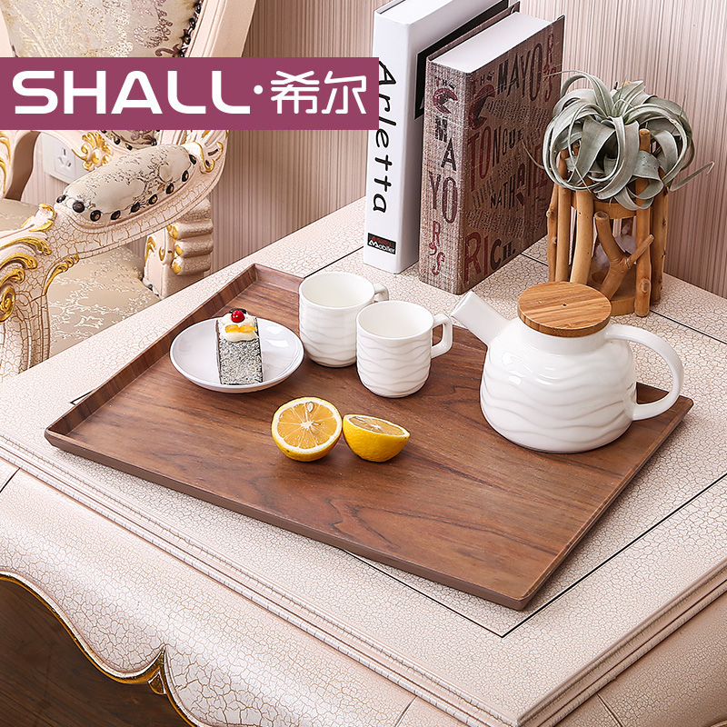 Walnuts Tattooed Melamine Tea Cup Nursery rectangular large number Home creative minimalist Nice Water Discharge Cup of the Draining Cup